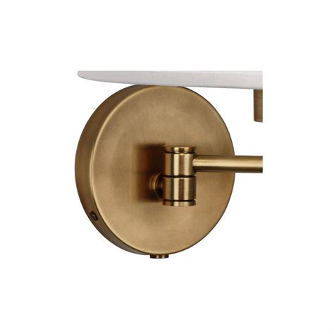 When susan ridgway, a retired (but still busy) law clerk, was faced with the robert abbey koleman wall swinger, us$209.30 at robert abbey lighting store. Robert Abbey Koleman Brass Plug-In Swing Arm Wall Lamp - # ...