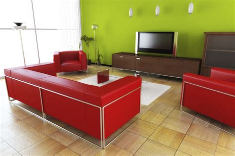 High Contrast Complementary Color Scheme Modern Living Room Colors