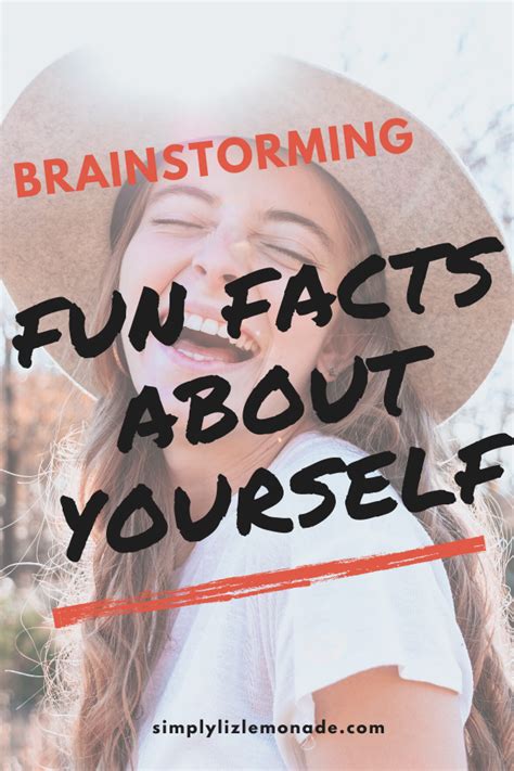 Fun Facts About Yourself Brainstorming Ideas Artofit