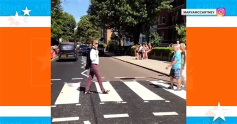 Paul Mccartney Re Creates Iconic Beatles Album Art Crossing Abbey Road Paul Mccartney Beatles