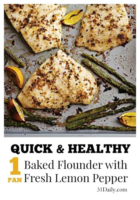 Find nutritious flounder fillet for a fresh taste of health from alibaba.com. Quick & Easy Baked Flounder with Fresh Lemon Pepper - 31 Daily