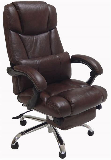 Check it out for yourself! Leather Reclining Office Chair w/ Footrest