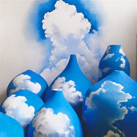Hand Painted Ceramics Decorated To Match The Bright Blue Sky Colossal