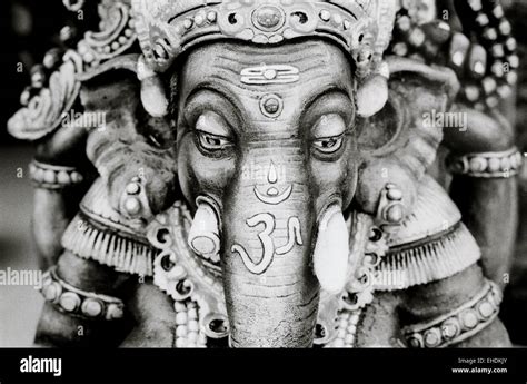 Divinité Hindou Elephant Le Temple Hindou Ganesh Divinité éléphant à