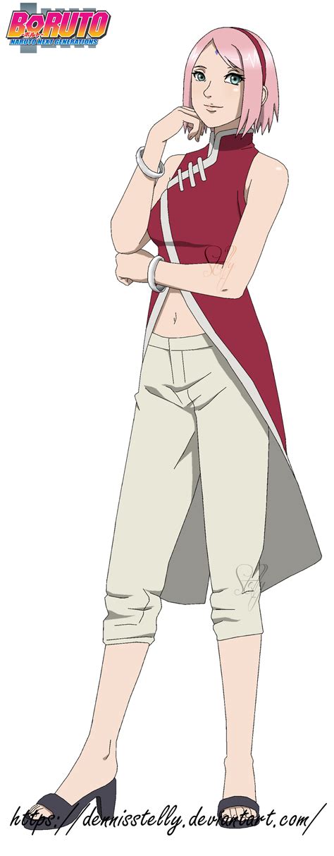 Sakura Uchiha Boruto Naruto The Next Generation By Dennisstelly On