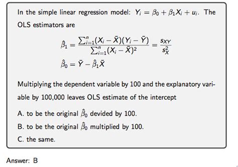 Solved In The Simple Linear Regression Model Yi Beta0