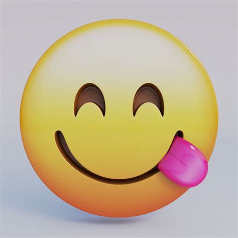 3d Model 3d Emoji Set With 25 Emojis Vr Ar Low Poly Cgtrader