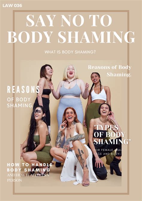 Say No To Body Shaming E Magazine Group Work Assignment Say No To Body Shaming What Is Body