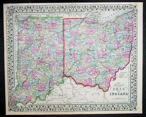 Map Of Ohio And Indiana Maping Resources