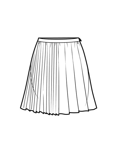 Skirt Flat Sketch At Explore Collection Of Skirt
