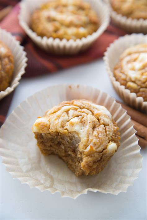 Keto Pumpkin Muffins With Cream Cheese Swirl Low Carb