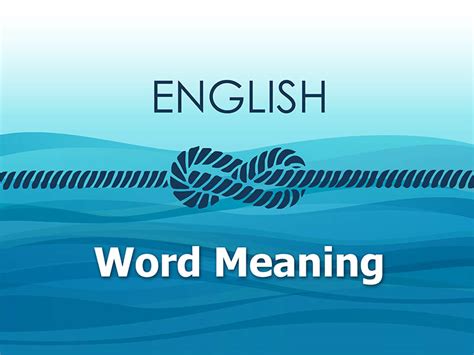 Word Meaning Test 1 Online Maritime Tests
