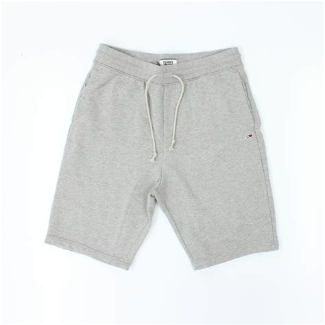 Tommy Hilfiger Classic Small Flag Grey Sweat Shorts Mens From Pilot Uk