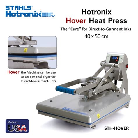 Stahls Hover Heat Press Heat Transfer Printing Machines