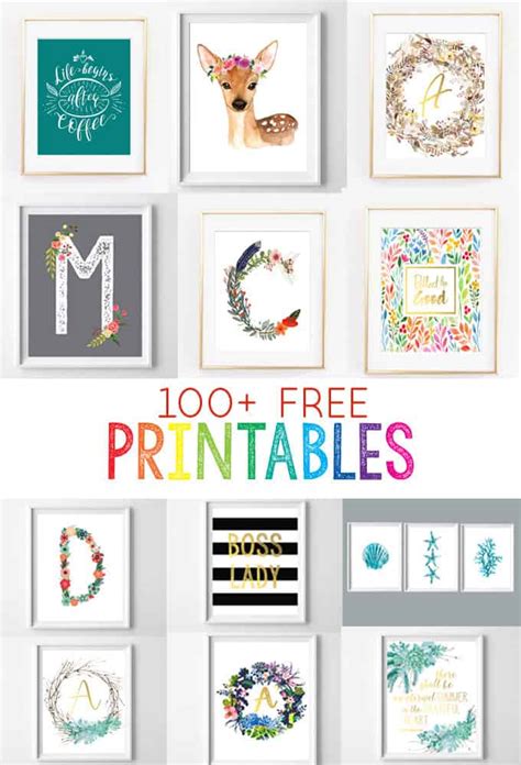 Find images of home decor. Free Printables for the Home