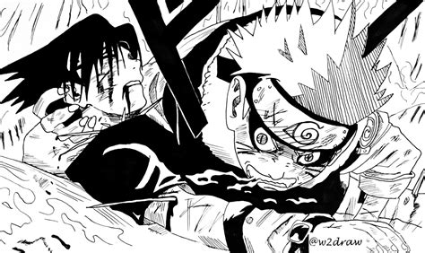 If you want to read free manga, come visit us at any time. I drew one of my favourite manga panels : Naruto ...