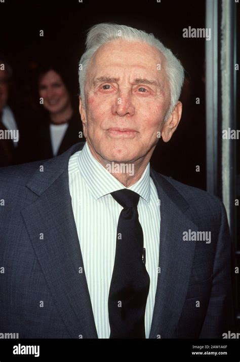 The American Actor Kirk Douglas On December 6 1999 At A Film Premiere