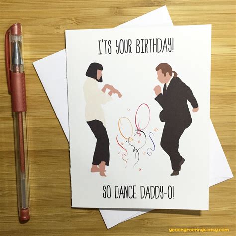 Pulp Fiction Birthday Card Pulp Fiction T By Yeaohgreetings