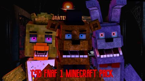 C4d Fnaf 1 Minecraft Pack Release Youtube