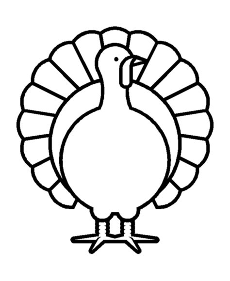 Turkey Outline Printable Coloring Home