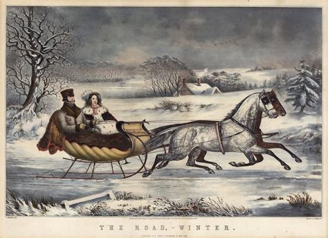 Otto Knirsch The Road Winter Currier And Ives Prints Currier