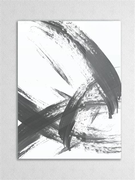 Arte Abstracto Moderno En Blanco Y Negro Arte De Pared De Estilo Zen