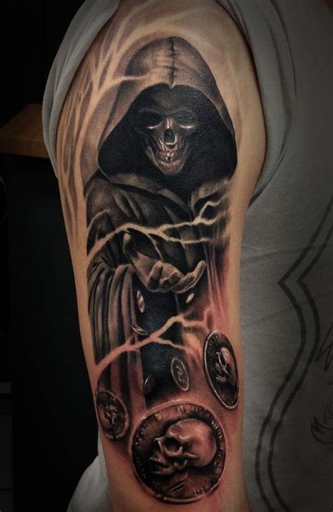 35 Cool And Cryptic Grim Reaper Tattoos Grim Reaper Tattoo