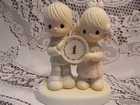 Precious Moments 1st Anniversary Jonathan And David Figurine 1983