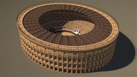 3d Model Roman Colosseum Reconstruction Cgtrader