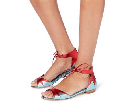 Blazing Is A Lace Up Flat Sandal And The Ultimate Show Stopper Piece