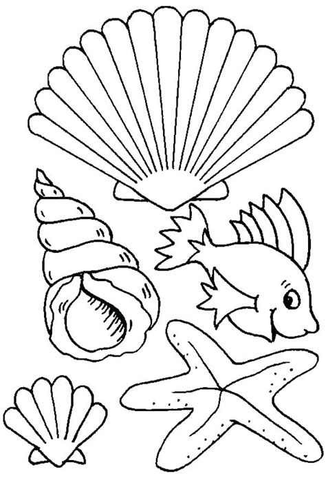 Coloring Pages Sea Shells At GetColorings Com Free Printable