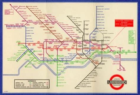 Pocket Underground Map No 1 1935 London Transport Museum