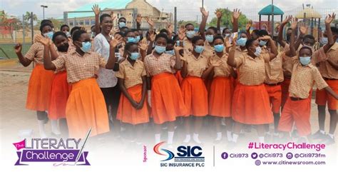 The Literacy Challenge Citi Fm Team Interacts With Students Of Light