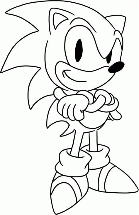 Free Classic Sonic Coloring Pages Download Free Classic Sonic Coloring