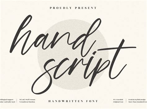 Hand Script Beautiful Handwritten Font By Perspectype Studio On Dribbble