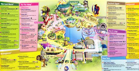 Universal Studios Singapore 2010 Park Map