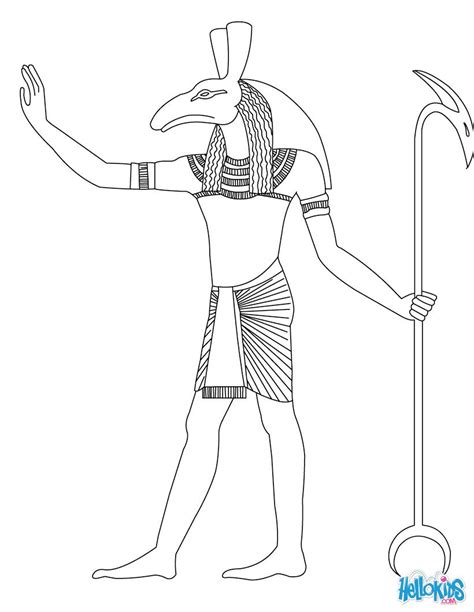 Egyptian Gods Coloring Pages Printable