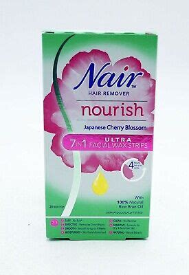 Nair Japanese Cherry Blossom Ultra Facial Wax Strips Contains Strips