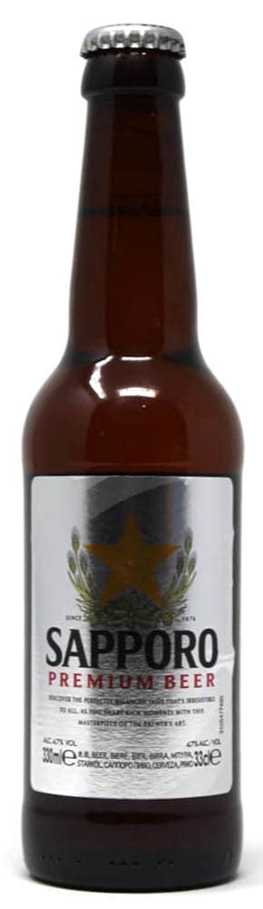 Sapporo Premium Beer 1 X 330ml Bottle