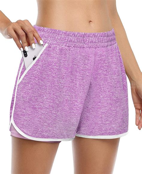 What To Wear With Purple Athletic Shorts For Women