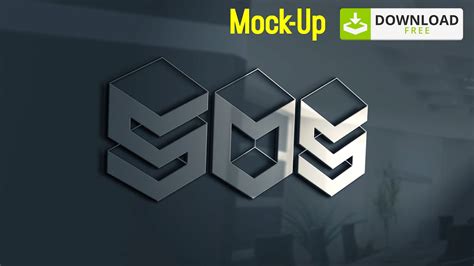 Download D Glass Logo Mockup Psd Files Imagesee