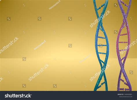 D Model Dna D Render Heredity Stock Illustration