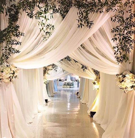 Dreamy Love This Elegant Draping Setup Repost Hothousedesignstudio