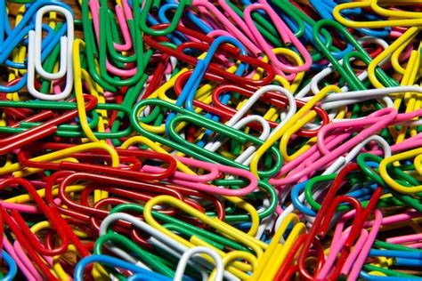 Premium Photo Colorful Of Paper Clips