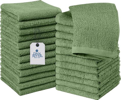 Dan River 100 Cotton Washcloths 24 Pack Washcloths For Face Soft