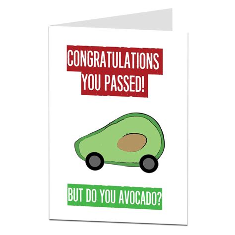 funny congratulations passing driving test card limalima