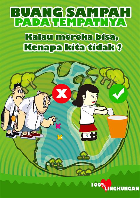 28 Ini Gambar Poster Membuang Sampah Pada Tempatnya Terkeren Homposter