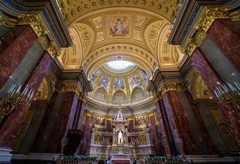 Interior Of St Stephen S Basilica In Budapest Hungary Stock Image