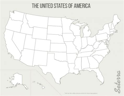 Blank States And Capitals Map Printable Map