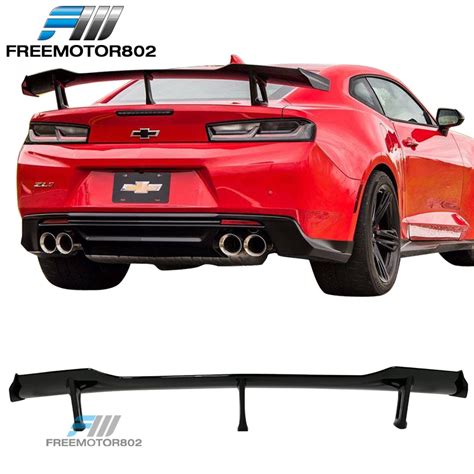 Fits 16 21 Chevy Camaro Zl1 1le Style Glossy Black Trunk Spoiler Abs